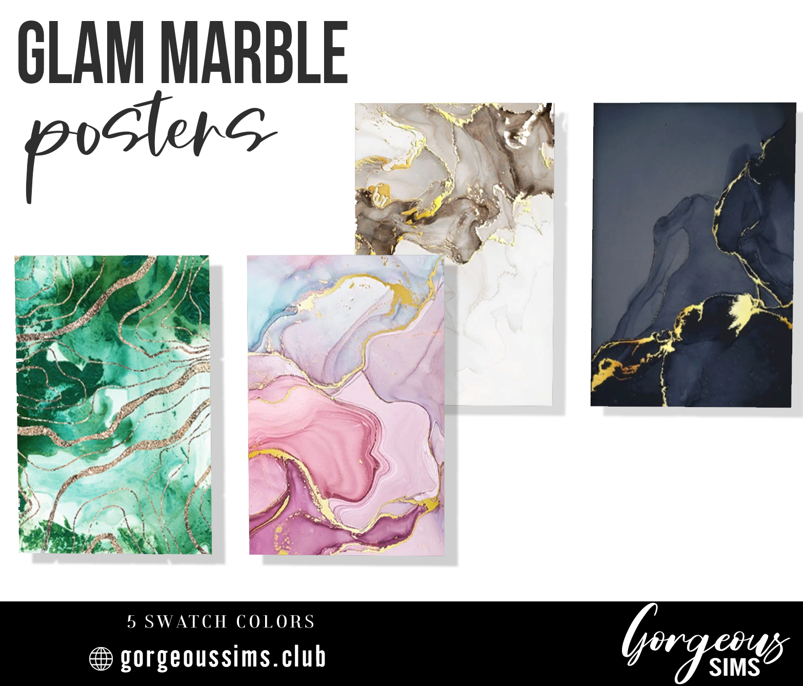 Glam Marble Posters