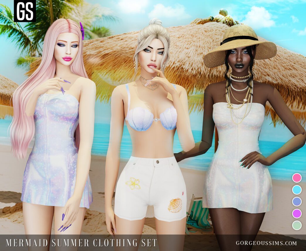 Mermaid Summer Clothing Set